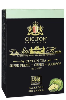 Чай чорний із зеленим із ароматом саусепу Chelton Благородний Дім Super PEKOE + Green + Soursop 100 г (53460)