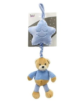 Іграшка-підвіска для коляскиTulilo Music Box Teddy Bear Блакитний 38 см (5904209890255)