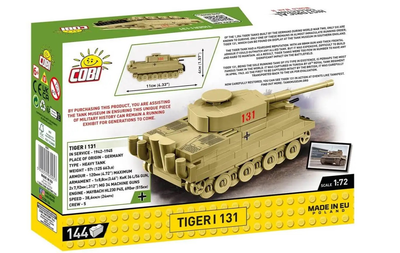 Конструктор Cobi Historical Collection WWII Tiger I 131 144 деталі (5902251030957)