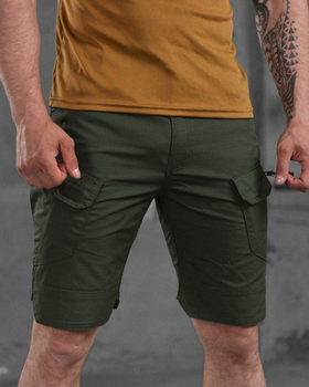 Тактичні чоловічі шорти з подовженими колінами 2XL олива (87460)