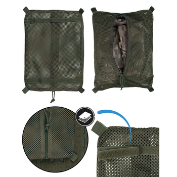 Підсумок універсальний сітчастий Sturm Mil-Tec Mesh Bag with Velcro Olive L (16003701)