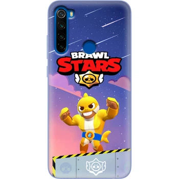 Силиконовый Чехол с Картинкой для Xiaomi Redmi Note 8T Принт (Бравл Старс Эль Примо, Brawl Stars El Primo) (38532-ysm017)