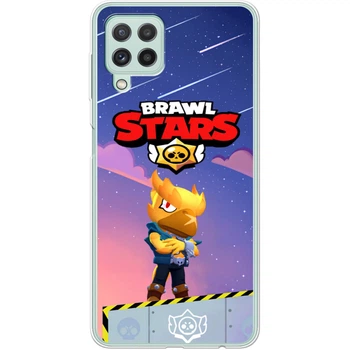 Силиконовый Чехол с Картинкой для Samsung Galaxy A22 4G (A225) Принт (Бравл Старс Ворон, Brawl Stars Crow) (42748-ysm018)