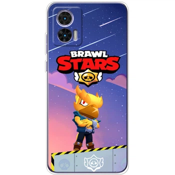 Силиконовый Чехол с Картинкой для Motorola Edge 30 Neo Принт (Бравл Старс Ворон, Brawl Stars Crow) (47758-ysm018)