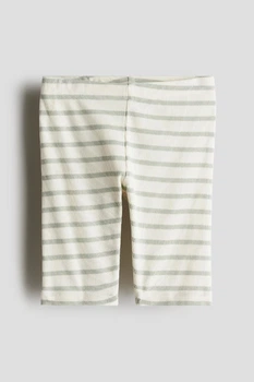 Велосипедки в рубчик белые в полоску H&M 116см (400096020)