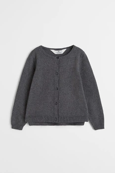 Кардиган темно-сірий H&M 110-116см (400095983)