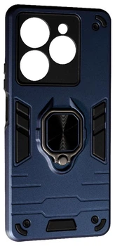 Чехол с кольцом Transformer на Infinix Hot 40 (dark blue)