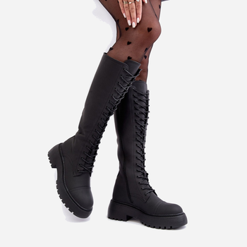 Жіночі зимові черевики високі Bergdis 40 Чорні (5905677932737)