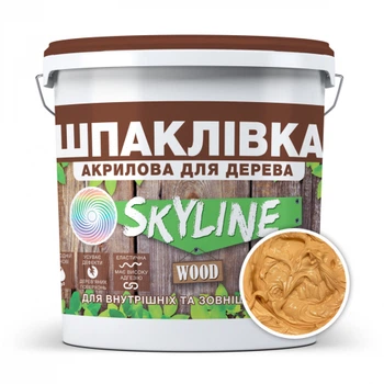 Шпаклевка для Дерева готовая к применению акриловая Skyline Wood ольха 1,5 кг.