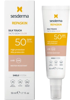 Сонцезахисний засіб для обличчя Sesderma Repaskin Silk Touch Color SPF 50 50 мл (8429979481986)