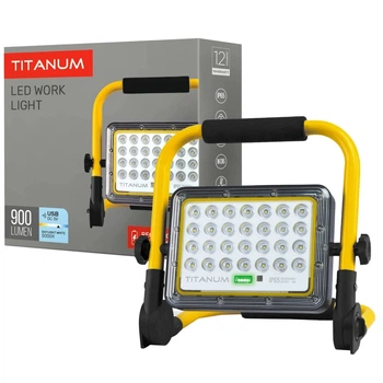 LED прожектор акумуляторний IP65 20W 900Lm 5000K TITANUM TL-FA-105