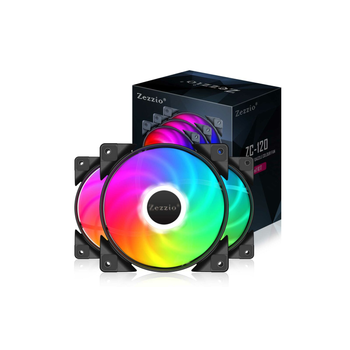 Кулер до корпуса Zezzio ZC-120 Colorful 3in1