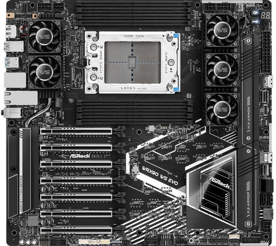 Материнская плата ASRock WRX90 WS EVO (sTR5, AMD WRX90, PCI-Ex16)