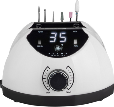 Фрезер для манікюру BUCOS Nail Drill X4 PRO WHITE PEARL (65W/35000 об.)