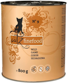 Mokra karma dla kotów Catz finefood dziczyzna 800 g (4260101763013)