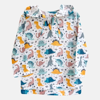 Детское муслиновое пончо для мальчика Babydream 64tsmall 80 см Белое (ROZ6501037670)