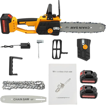 Цепная пила аккумуляторная Electric SAW YELLOW 12" (21V)