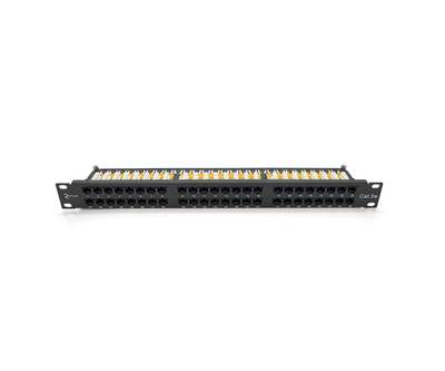 Патч-панель Ritar 48 портiв UTP DUAL кат 5Е 19 "1U НЕ екранована чорна Q10