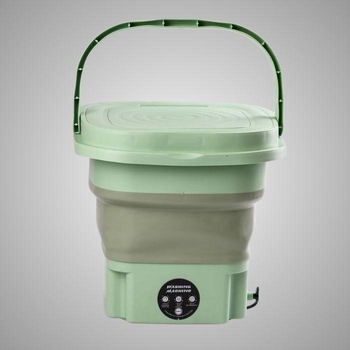 Портативная мини-стиральная машина на 8 литров, складная стиралка Folding Washing Machine Зеленая MSH-220-Green