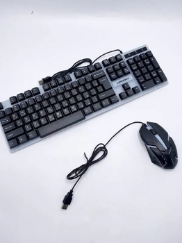 Клавиатура Linmony k-20 keyboard combo игровая с подсветкой и мышка в комплекте (HS-358)