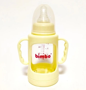 Бутылочка стеклянная 99396 Bimbo, 120мл, 1шт в коробке (6900067438416) Жёлтый