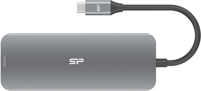 USB-хаб Silicone Power SR30 Docking USB 3.2 Gen 1 Type-C Grey (SPU3C08DOCSR300G)