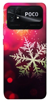 TPU чохол Demsky Снежинки для Xiaomi Poco C40