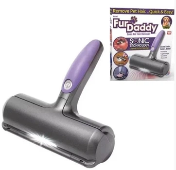 Щетка-ролик Электрическая для удаления шерсти животных Fur Daddy Sonic Technology с контейнером для шерсти