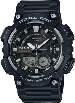 Чоловічий годинник Casio Standard Combination (AEQ-110W-1AVEF / AEQ-110W-1AVCF), з батареєю на 10 років роботи!