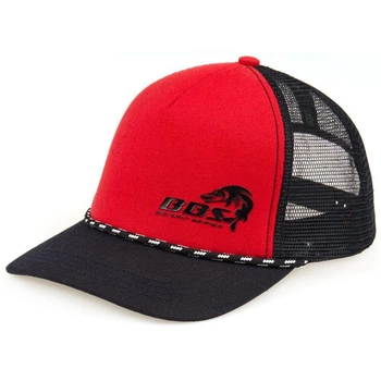 Бейсболка "LUCKY JOHN BBS" RED / BLACK (красная / чорная, сетка) / AM-6014,AM-6014