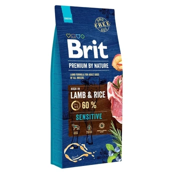 Сухой корм Brit Premium Sensitive Lamb с мясом ягненка для взрослых собак - 15 кг