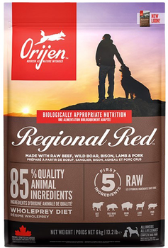 Сухий корм для собак Orijen Regional Red зі смаком м'яса та риби 6 кг (ORI017e)