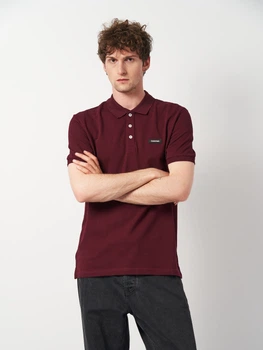 Поло длинное мужское Calvin Klein Jeans 11338.4 S (44) Бордо (smt2000000020327)