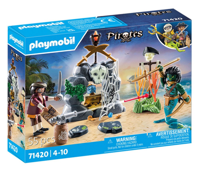 Zestaw do zabawy z figurkami Playmobil Pirates Treasure Hunt 55 elementow (4008789714206)