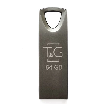 Флешка USB TG 64 ГБ для зберігання даних модель Metal колір чорний