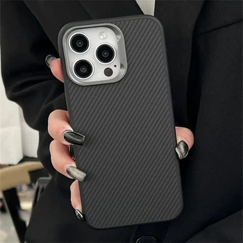 Чохол iPhone 16 Pro Max Kevlar Soft touch with MagSafe black