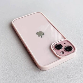 Чохол iPhone 13 Pro Max Crystal Case Full Camera pink