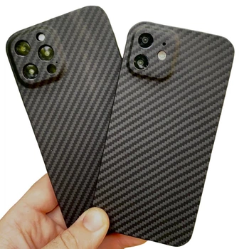 Чохол для iPhone 12 Pitaka Carbon case Full Camera with MagSafe Black