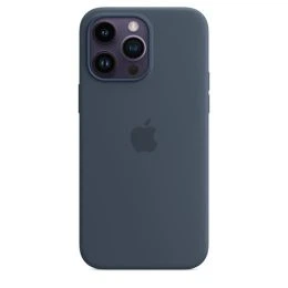 Чохол iPhone 15 Silicone Case with MagSafe storm blue