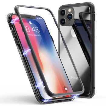 Чохол накладка xCase для iPhone 11 Pro Magnetic Case прозорий чорний