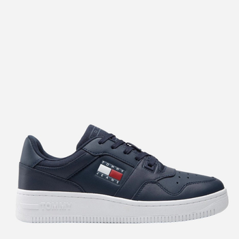 Tenisówki męskie skórzane Tommy Hilfiger EM0EM00955-C87 42 Granatowe (8720641579285)