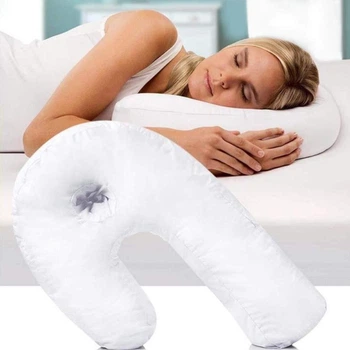 Ортопедическая изогнутая подушка для разгрузки шеи Side Sleeper