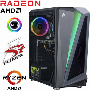 Игровой Компьютер 1stPlayer - Ryzen 5 5500 / Radeon RX 5700 XT 8ГБ / 16ГБ DDR4 / SSD 1TБ