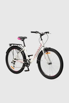 Велосипед SPELLI BLANCO RIGID 26" Бело-розовый