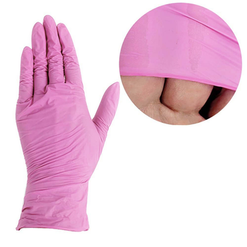 Перчатки нитриловые без талька Care 365 Premium розовые XS 1 пара (0312452)