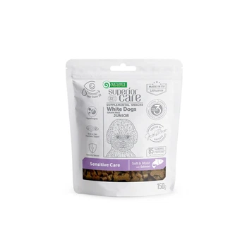 Беззерновые лакомства с лососем для юниоров всех пород Nature's Protection Superior Care White Dogs Sensitive Care, 150г (KIKNPSC47657)