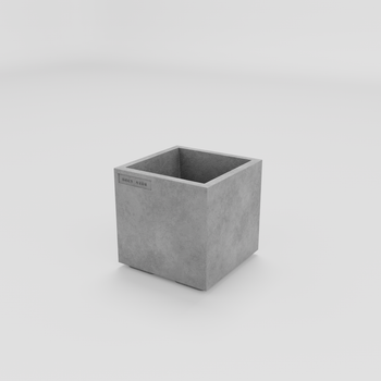 Уличный Бетонный Вазон Лиссабон S 40x40x40 см Серый 35 л