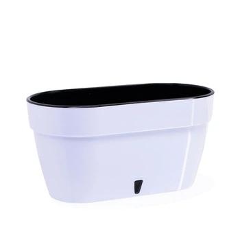Горшок с автополивом Santino ASTI Window box 5,2 л белый-черный (AST300WHT/BL)