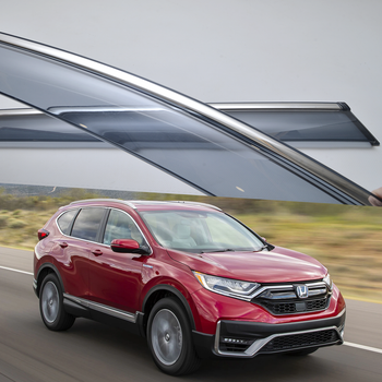 Вітровики з хромом на скотчі Honda CRV 2017-2023 Havoc
