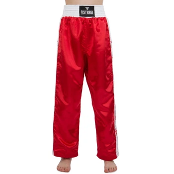 Штаны для кикбоксинга детские Zelart Fistrage 8482 размер 162-177см 12-13 лет Red-White